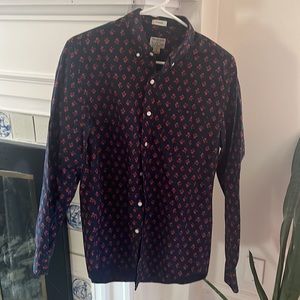 Organic cotton printed button down Jcrew